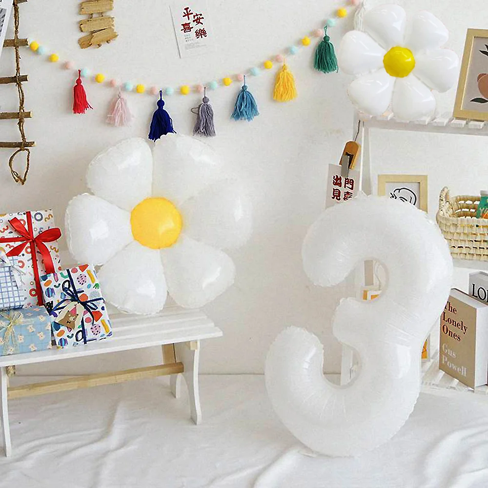 

40 дюймовые Гигантские белые цифры, фольгированные шары 0-9, баллоны с гелием, свадебные украшения, товары для дня рождения, Baby Shower