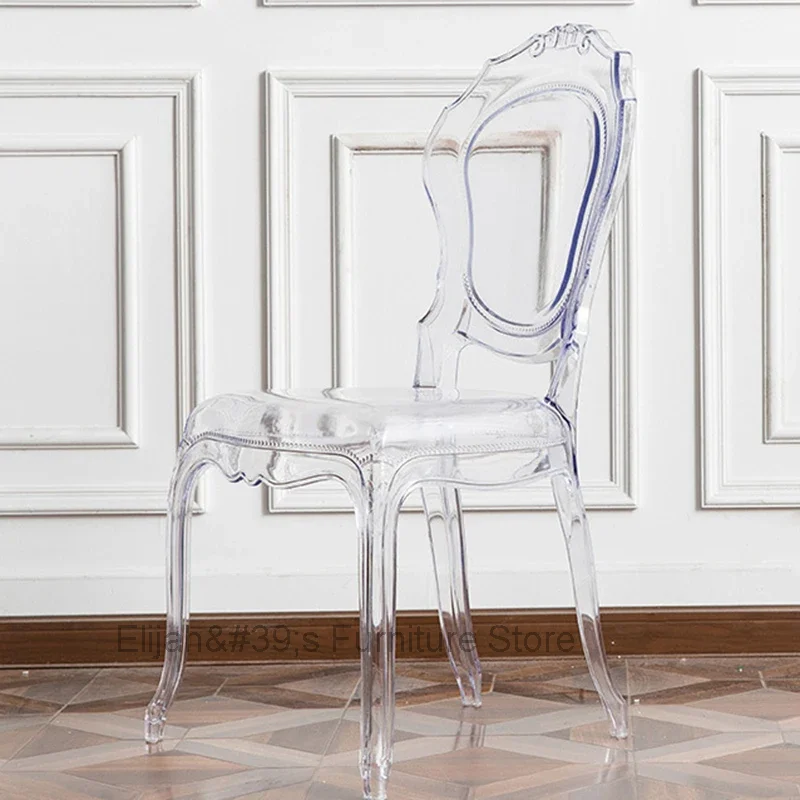 Винтажные стулья Jardin современные черные дизайнерские для банкетов акриловые