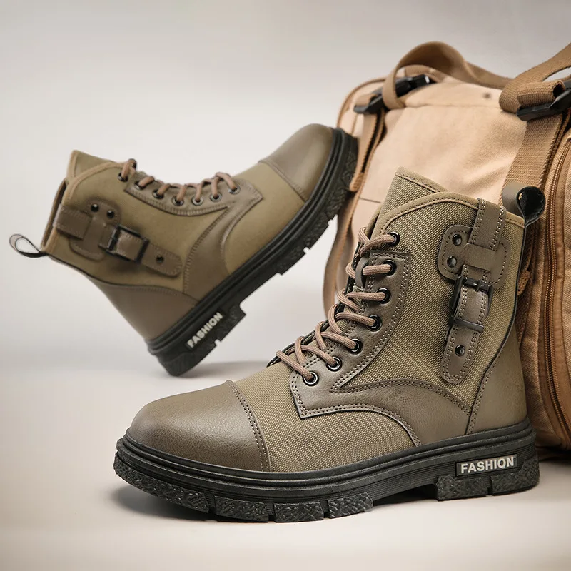 

Men's Luxury Knight Boots New British Style Anti Slip Comfortable Durable Short Boots Outdoor Mountaineering Sports Casual Shoes