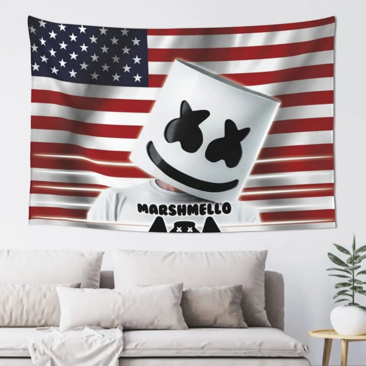 Зефир желтый гобелен Эстетический декор комнаты Корейский Украшение домашней