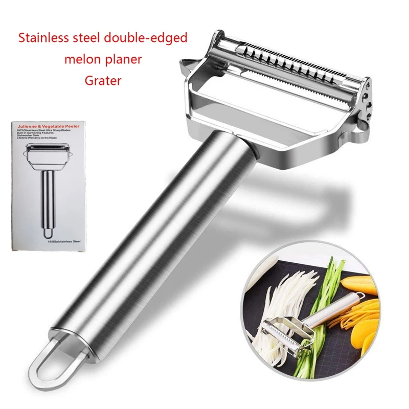 

2 in 1 Multi-functional Peeling Tool Stainless Steel Sharp Fruit And Vegetable Peeler Potato Grater Kitchen Accessories