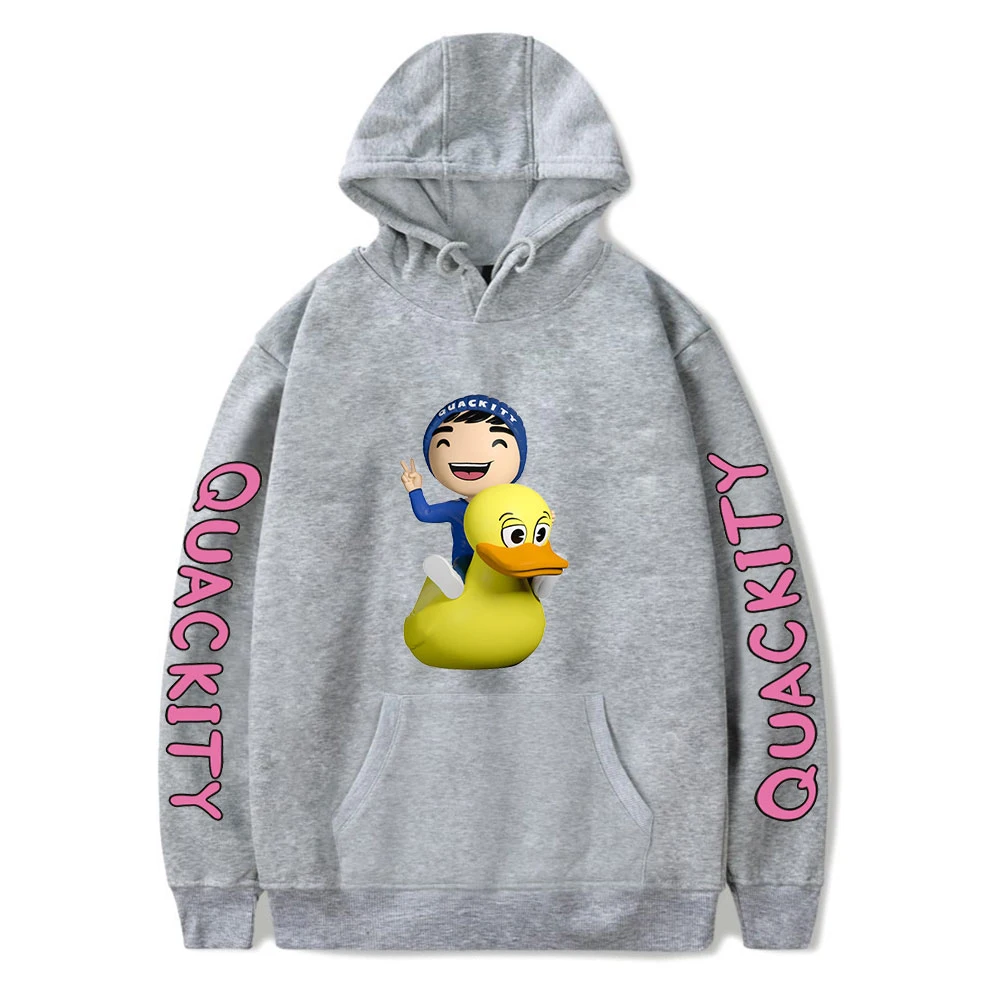 Quackity Merch Мужская/Женская толстовка с капюшоном для фанатов Harajuku Одежда в стиле