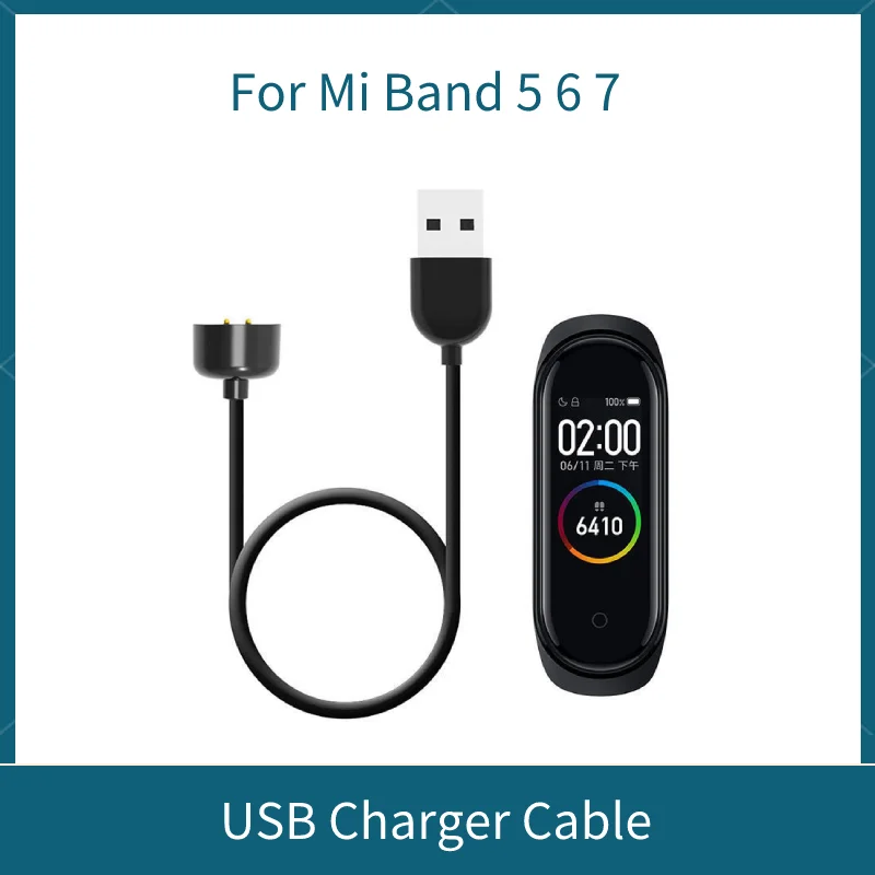 

Magnetic Chargers for Xiaomi Mi Band 7 6 5, USB Charging Cable for MiBand 4 3 2 Pure Copper Core Power Cord Smartband Charger