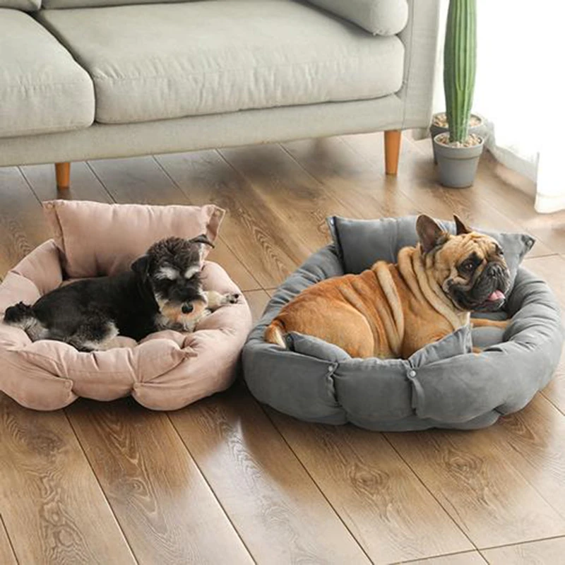 Dog Bed Thickened Cat Mat Soft Kennel Super Puppy Cushion Mat Sleeping Beds Fluffy Comfortable Mats for Small and Medium Dogs