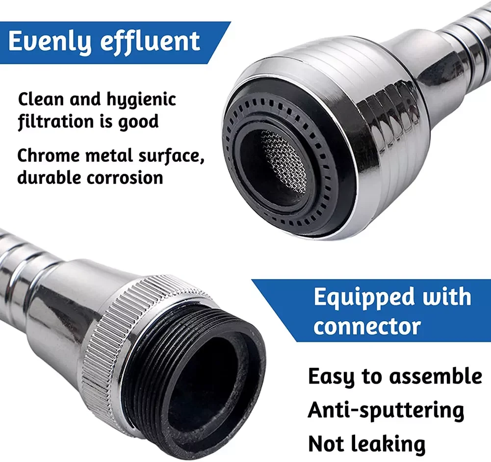 

2023NEW Swivel Mode Saving Water Bubbler Nozzle High Pressure Faucet Filter Faucet Adapter Extender Foam Kitchen Faucet Aerators