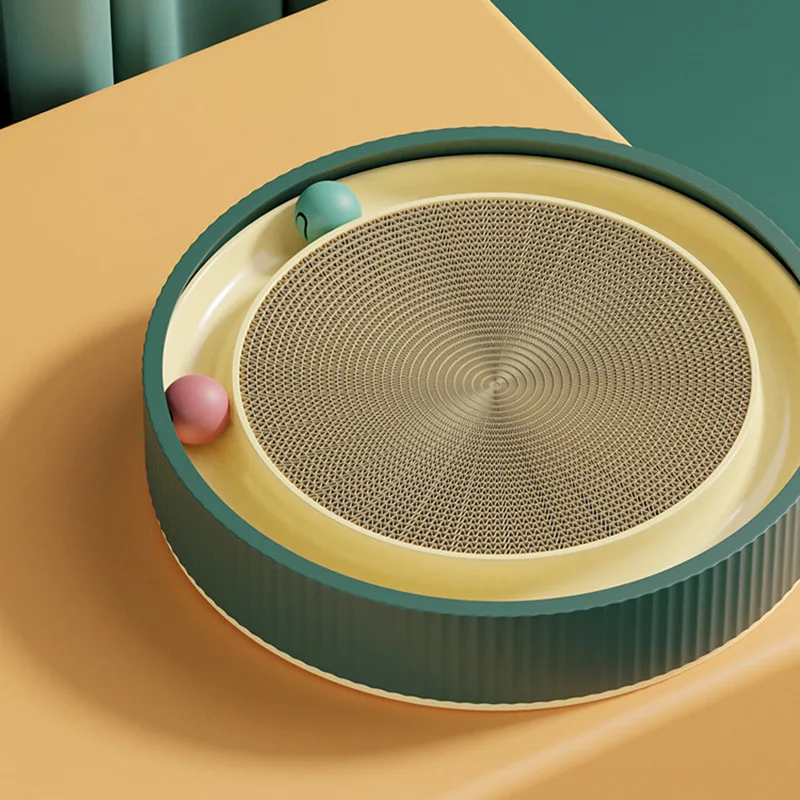 

Multi Function Cat Scrapers Durable Cat Scratching Board with Interactive Toy Bell Ball Large Size Nail Grinding Pet Accessories
