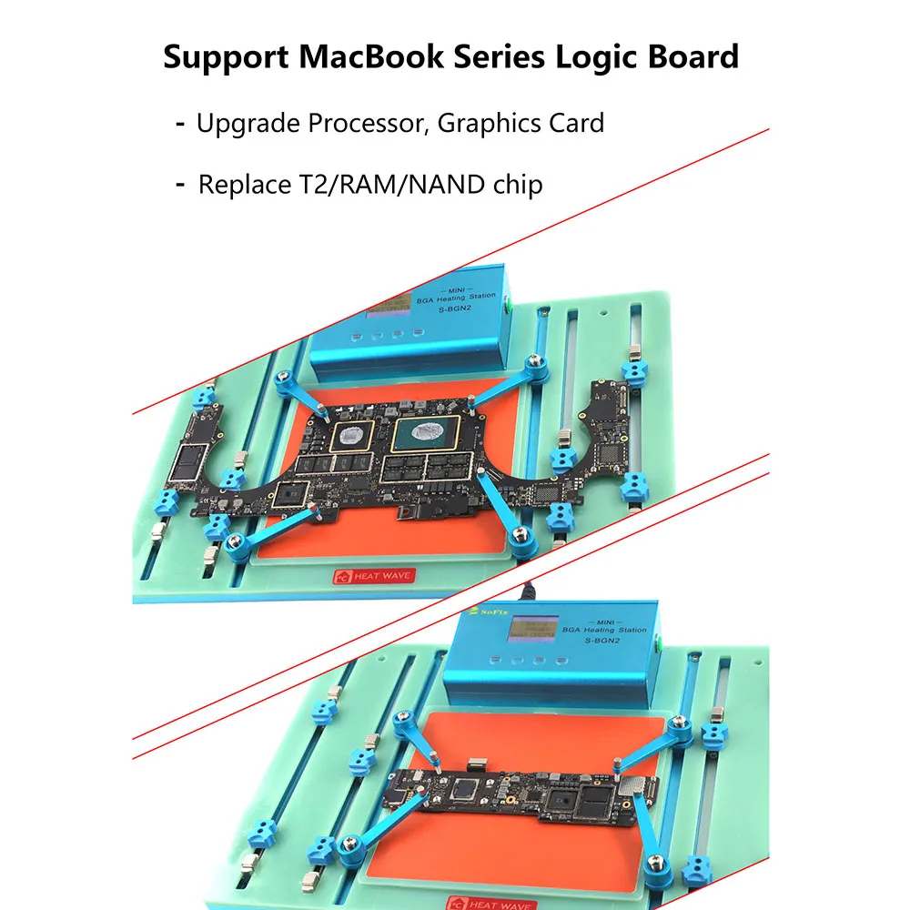 SoFix S-BGN2 Mini BGA нагревательная станция для материнской платы Macbook Pro Logic термоприпой