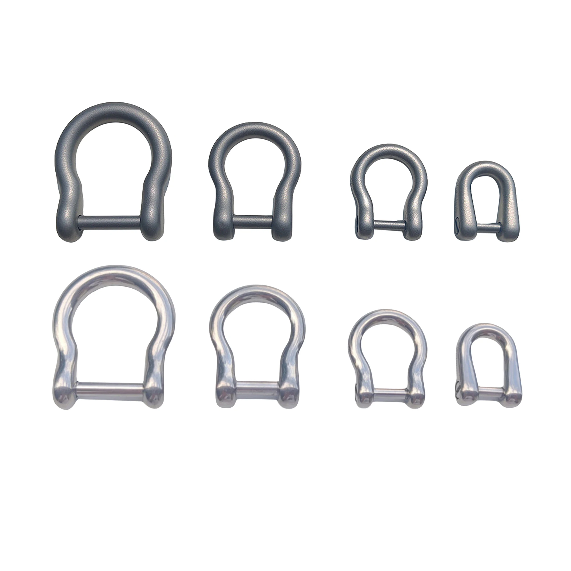 

4 размера с ЧПУ, супертонкий, простой, матовый, гладкий, титановый, U-образный, шарнирный соединитель, DIY EDC, брелок для ключей, ремешок FOB