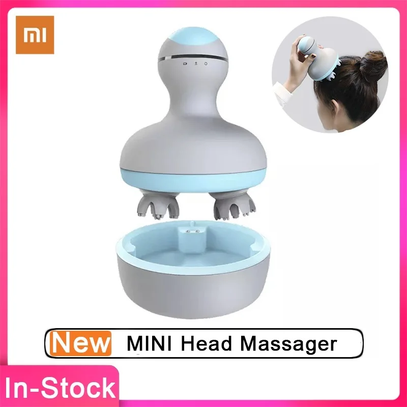 

Xiaomi Мини массажер для головы 3D стерео массаж влажный и сухой 6 видов массажный ручной массажный инструмент умный дом