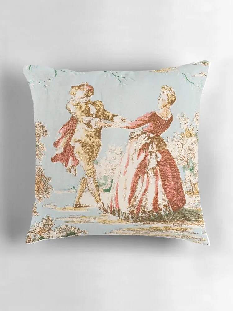 Состаренные тканевые подушки с принтом Jouy пользовательские фотографические для