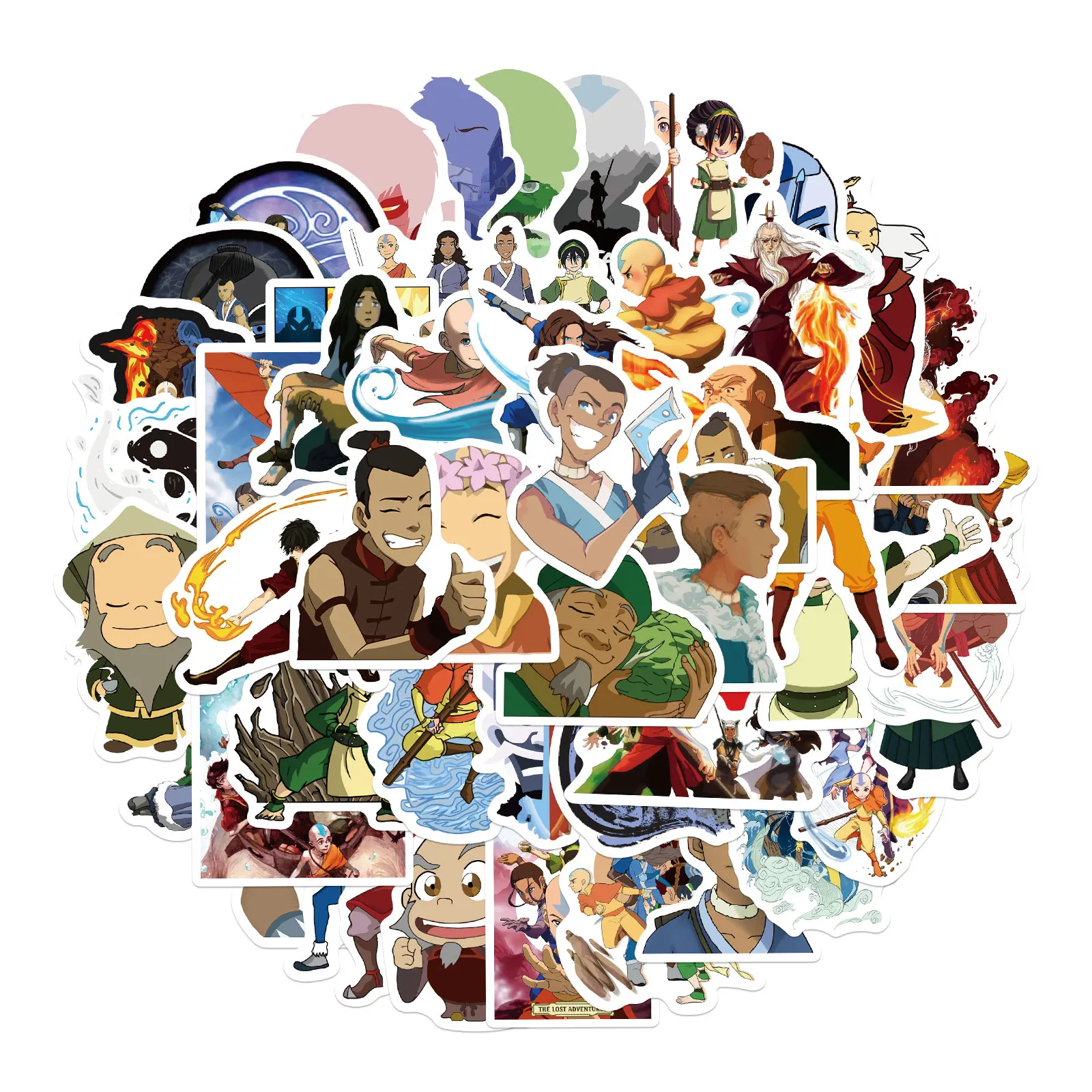 

25/50PCS Avatar The Last Airbender Stickers Anime Cartoon Sticker Funny DIY Luggage Laptop Skateboard Bike Sticker
