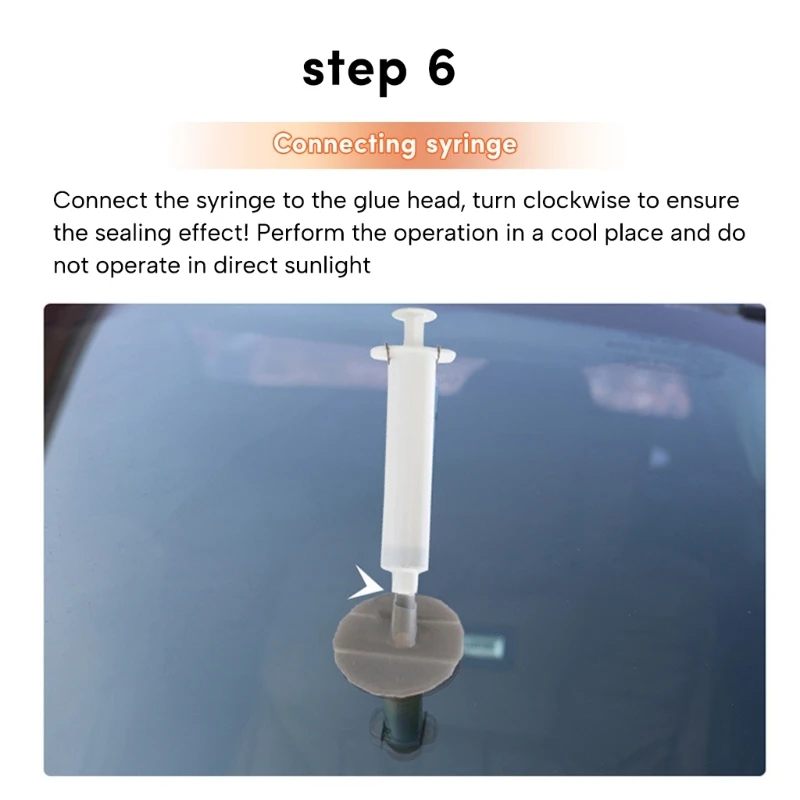 Инструмент для быстрого ремонта лобового стекла автомобиля герметик из смолы