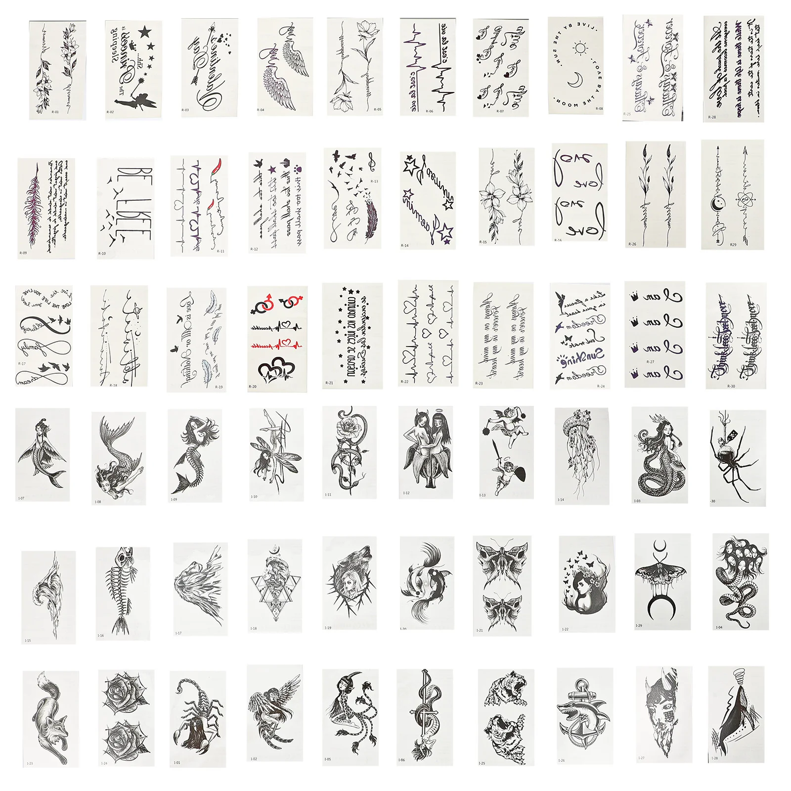 

Tattoo Stickers Body Decal Arm Tattoos Fake Temporary Waterproof Adult