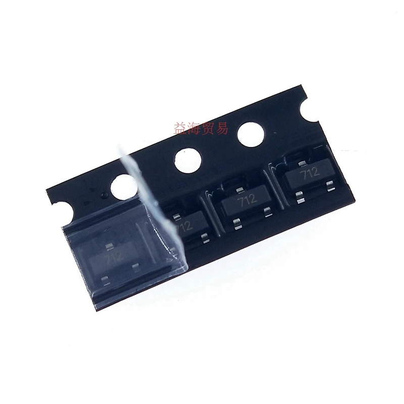 100 шт./лот новый оригинальный silkscreen 712 SM712.TCT SOT-23 ESD диод статической защиты