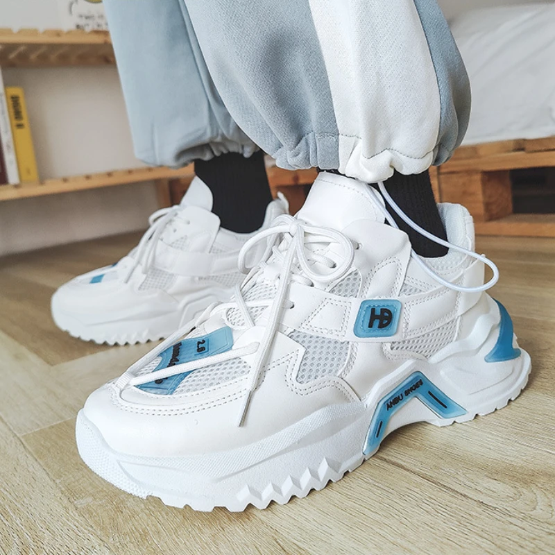 

2022 spring Men's Platform Sneakers Breathable Men Chunky Shoes Trainers men Sneakers Tenis Masculino Zapatillas Hombre