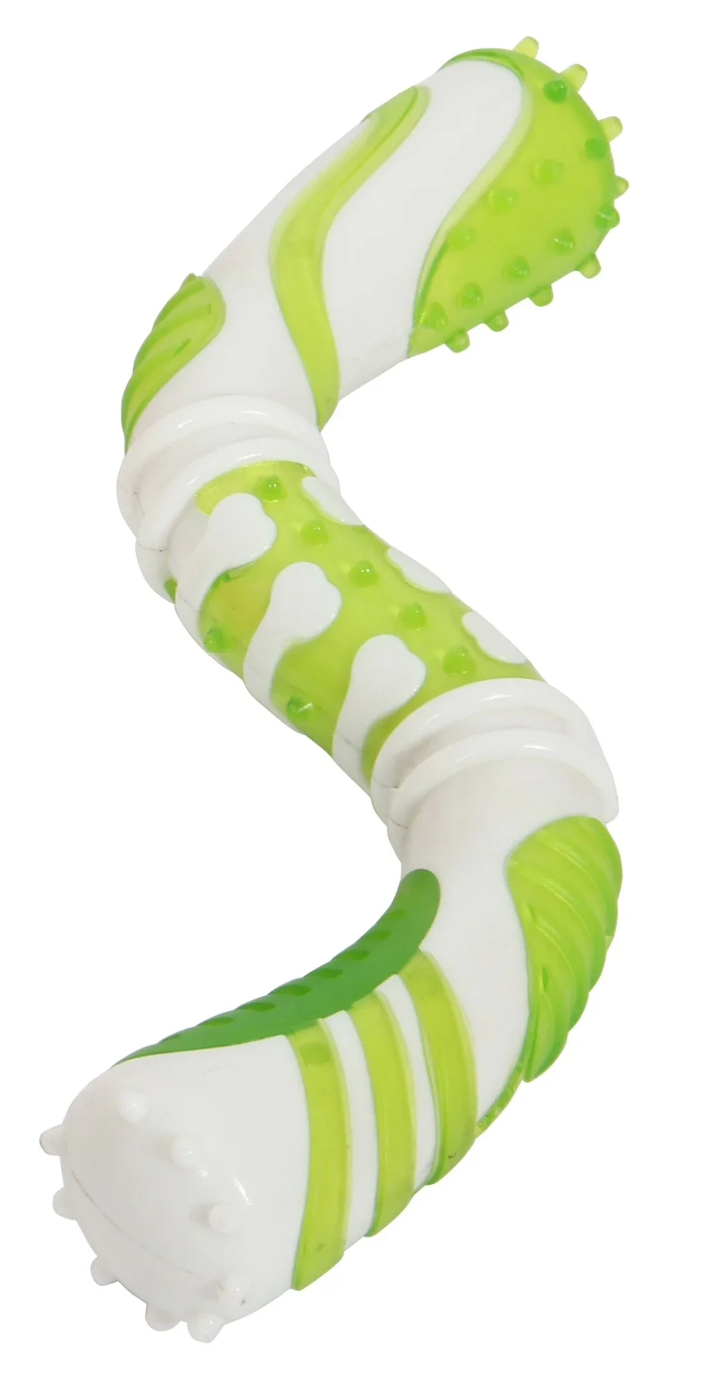 

Pet Life ® 'Denta-Twist' TPR Durable Dental Chew Toy