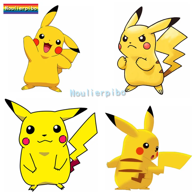 Креативные Мультяшные автомобильные наклейки Пикачу виниловые светоотражающие