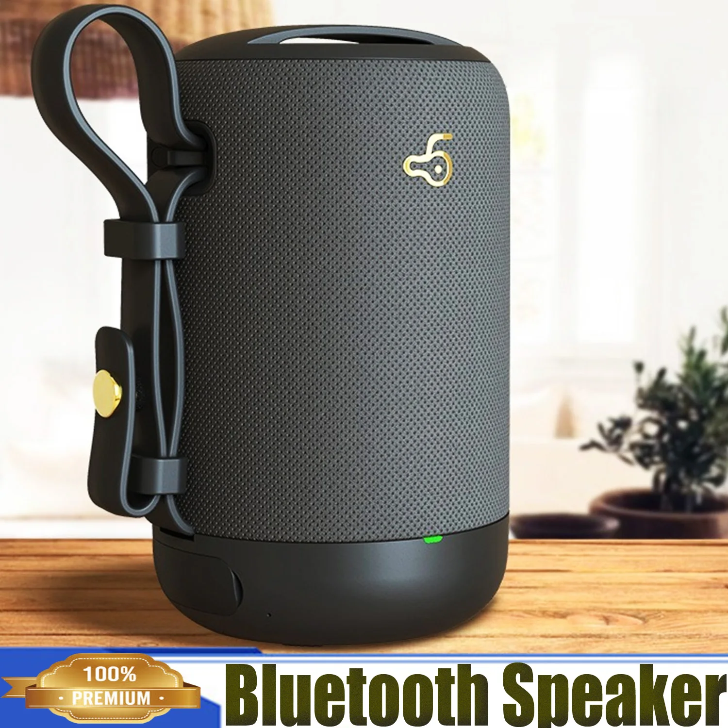 

Bluetooth Speaker,HIFI 3D 360° Stereo Sound,FM Radio Function,USB/TF/AUS Connection,Portable Wireless Speaker for Phone PC