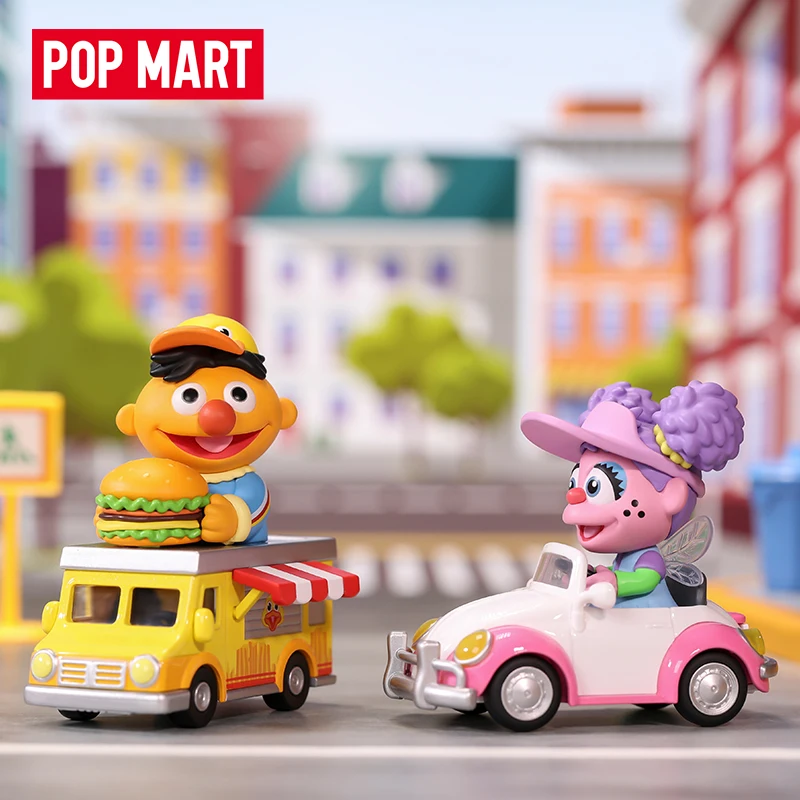 

Popmart Sesame Street Vehicle Series Blind Box Original Action Anime Mystery Figure Toys and Hobbies Caixas Supresas Kids Gifts