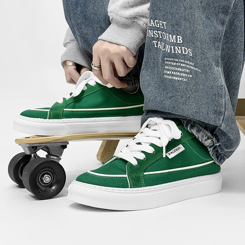 Дешевые красные туфли для скейтборда мужские низкие парусиновые