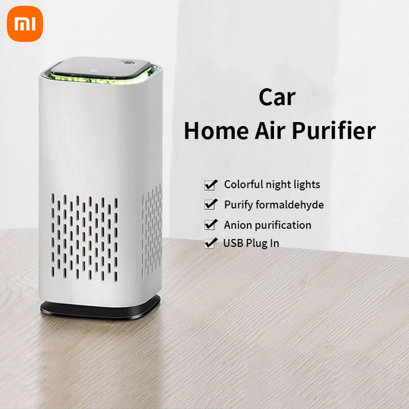Xiaomi Air Purifier Cleaner Negative Ion USB Direct Plug Cleaner Purifier Remove Formaldehyde Household Vehicle Car Accessories