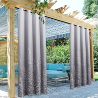 rybhome outdoor waterproof printed curtain pavilion shading simple modern living room bedroom balcony sunscreen heat insulation