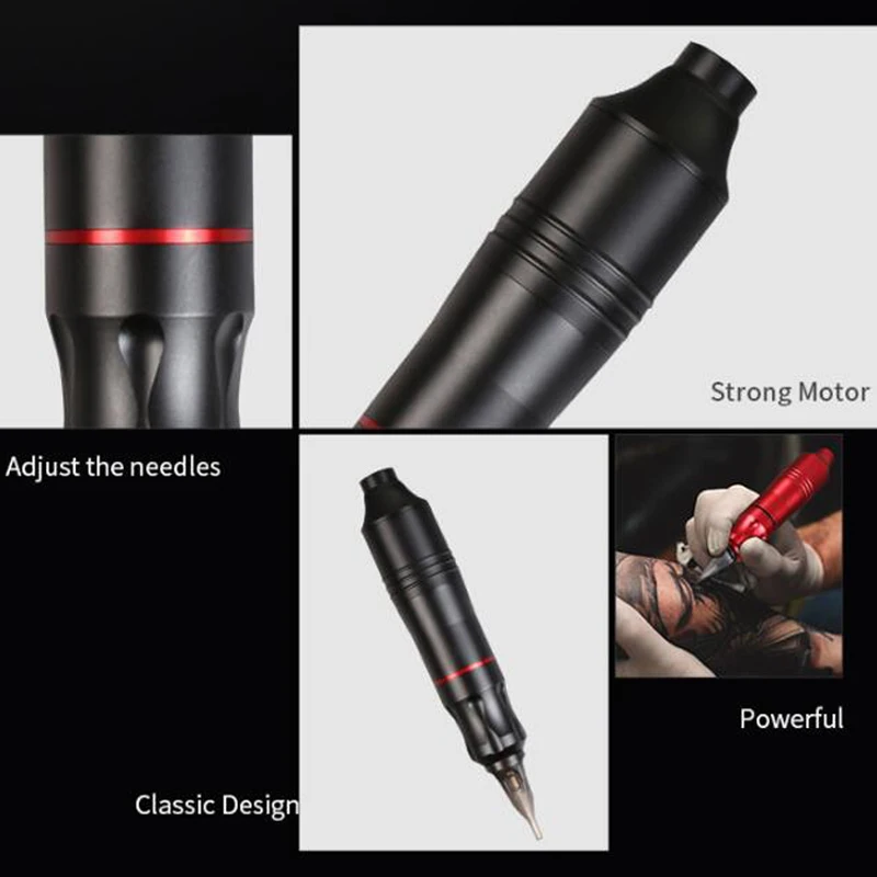 

Профессиональная тату-машинка, ручка для перманентного макияжа, для бровей, губ, контура, ручка, тату-пистолет с тату-картриджем и иглами