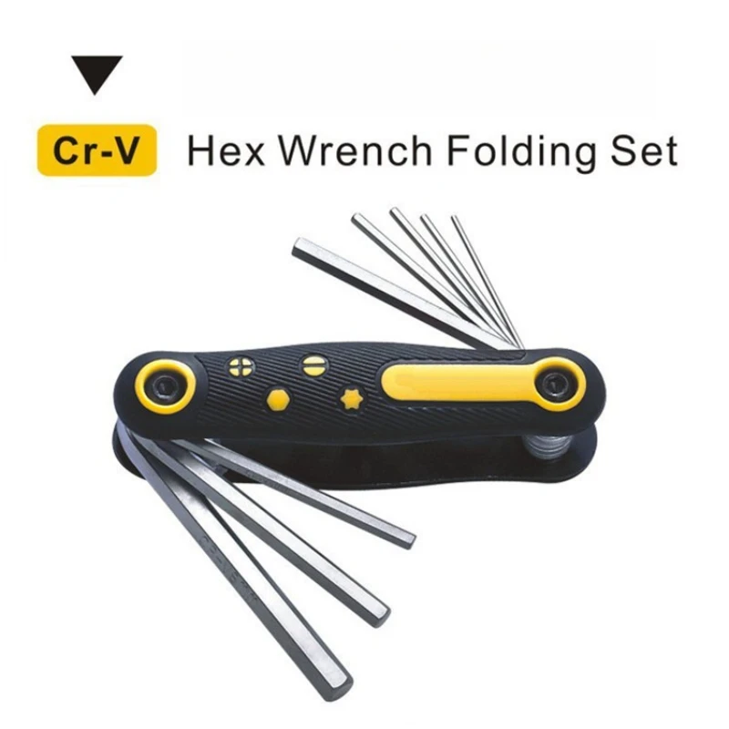 

Многофункциональный складной набор отверток 8 в 1, плоская отвертка, набор шестигранных отверток, набор инструментов для обслуживания велосипеда tornavida