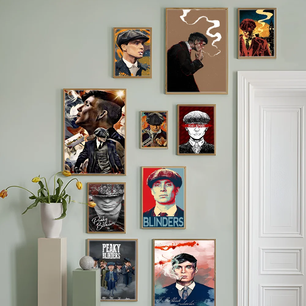 P-Peaky B-Blinders TV Anime Posters Sticky Whitepaper Prints Artwork Kawaii Room Decor
