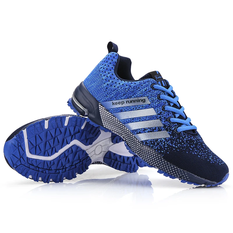Fashion Marathon Men Running Shoes Mesh Breathable Men Sports Shoes Outdoor Lightweight Running Male Sneakers Training Footwear