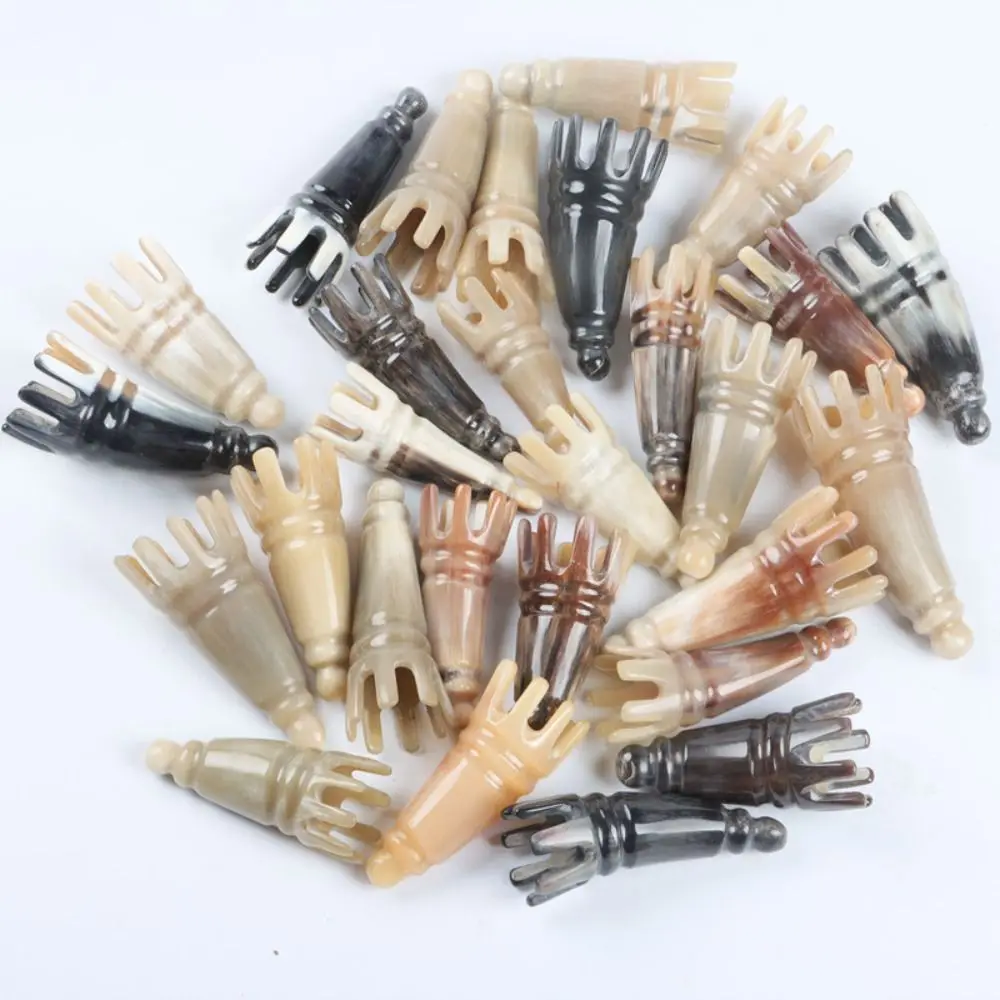 

Natural Ox Horn Acupoint Gua Sha Massage Comb Tool Scraping Head Blood Circulation Reduce Pain Hair Wash Brush Neck Body Guasha