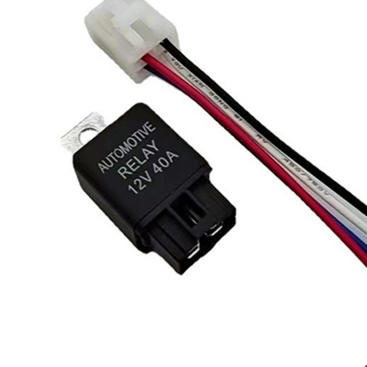 

1Pcs 40AMP 12V DC Car A/C Relay Headlight Relay Fan Relay and Harness 14 AWG Wires 4PIN Automotive