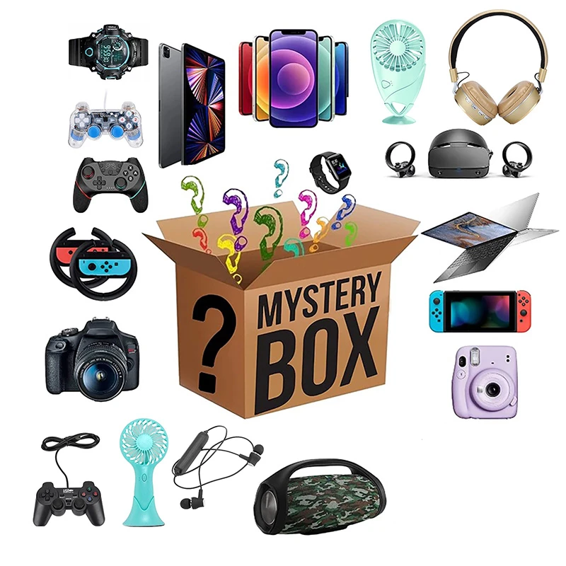 Super Lucky Mystery Boxes 100% Surprise Gift Electronic Watches Gamepads Digital Product Random Items Christmas Box |
