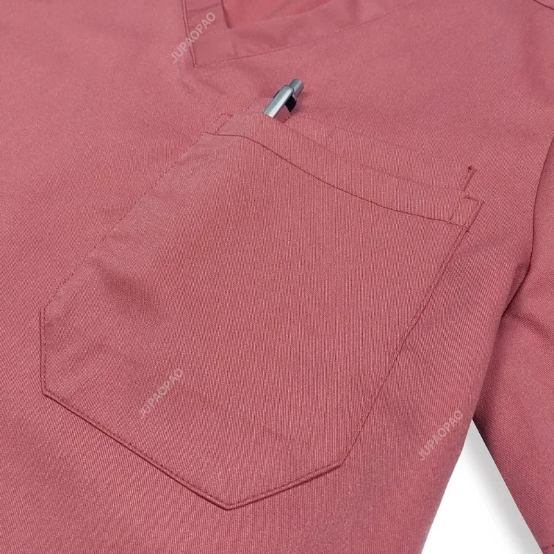 Медицинская униформа для мужчин набор лаборатории клиника врачей с V-образным