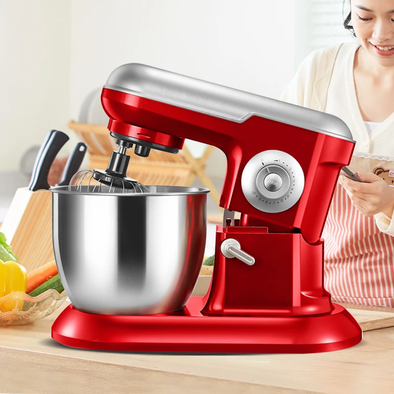 

Professional Cake Food Mixer Hand Mini Blender Bread 1200W 5L Planetary Kitchen Appliance Kitchen Mixeur Robot Dough Stand Mixer