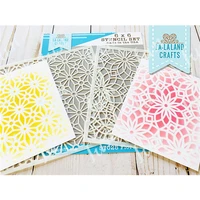 2022 new flower background layering stencils reusable crafts template kids fun diy cards drawing scrapbooking coloring folders