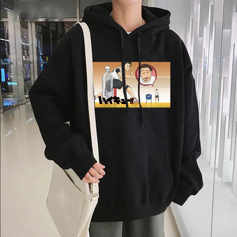 

Japan Anime Haikyuu Yu Nishinoya Printed Hoodie Sweatshirts Women Harajuku Casual Streetwear Fashion Oversize Winter Male Hoodie