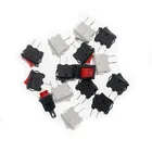 51015 шт. KCD11 15*10 2 Pin 3A 250V желобковый выключатель красные, черные белые оснастки в SPST включения выключения Кулисный позиции мини переключатель 15 мм x 10 мм