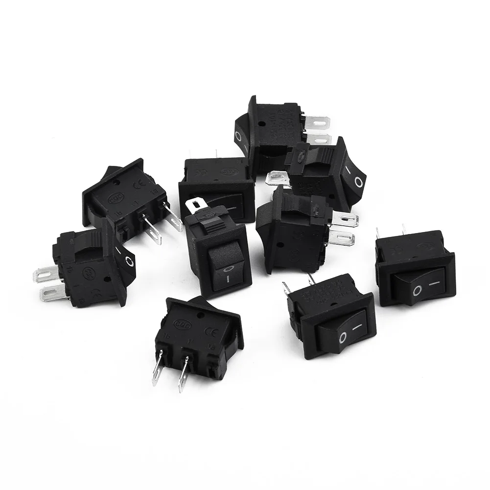 

Plastic Boat Round Rocker Accessories ON/OFF Toggle Black SPST on-off control household appliances water dispenser