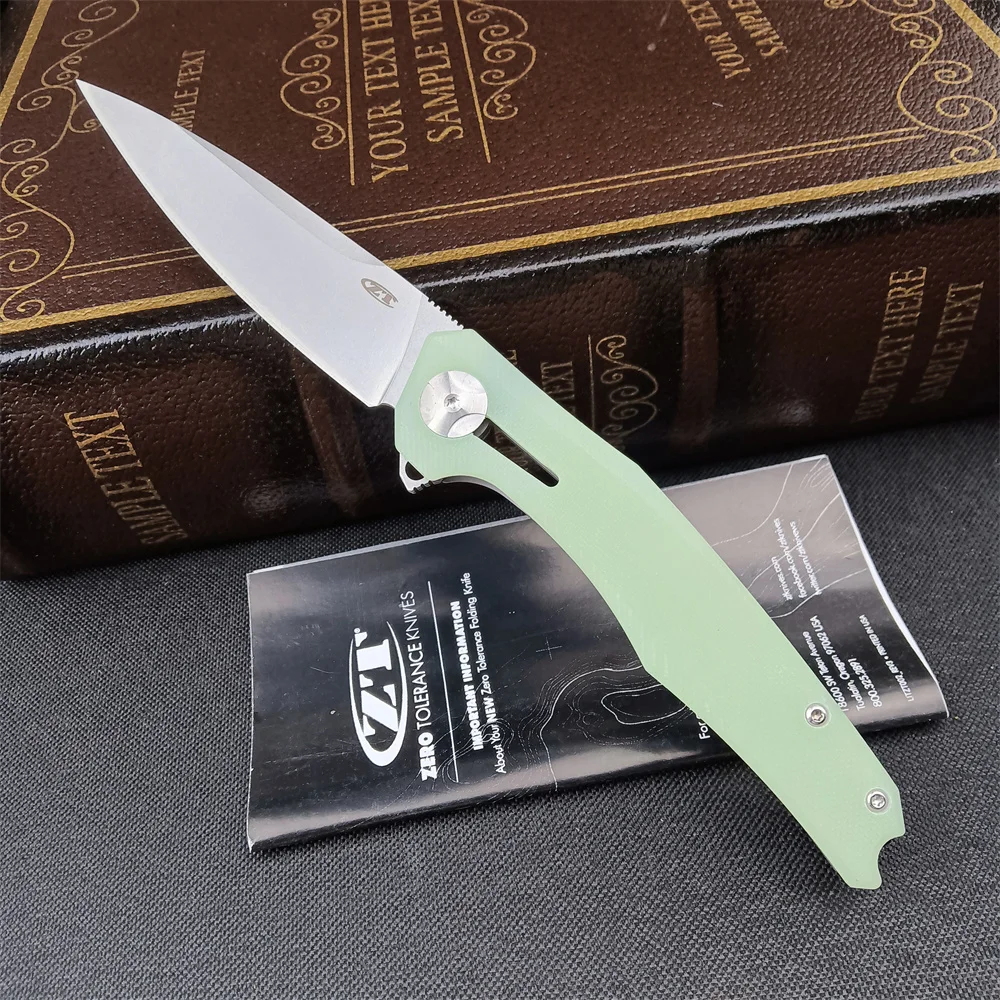 

Zt0707 Tolerance Zero Folding Knife D2 Blade G10 Handle Tactical Survival EDC Pocket Knives Outdoor Camping Tool Gift