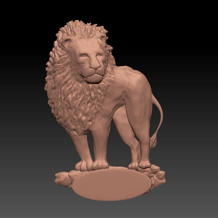 Модель Lion 3d STL для фрезерного станка с ЧПУ гравер рельефный станок резьбы Artcam Aspire