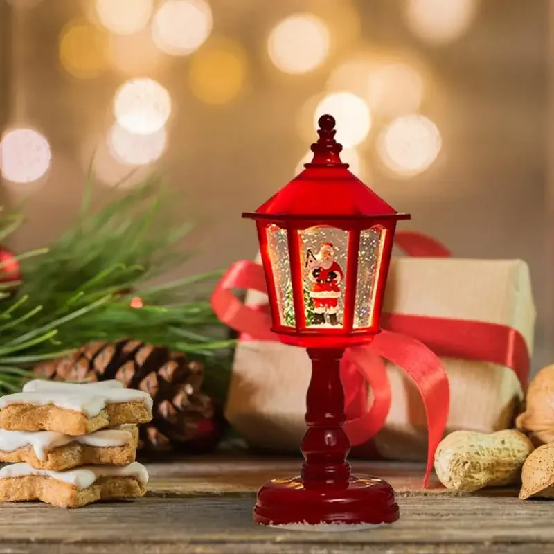 Рождественские свечи в виде снежного шара лампа Креативные украшения Санты