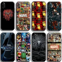 us marvel anime phone case for xiaomi note 10 pro lite 10s 10 pro lite tpu luxury ultra shell unisex soft coque black