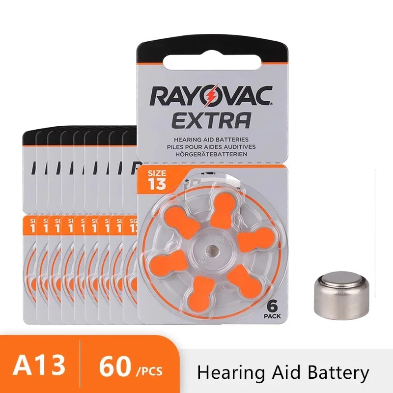 Batteries Mini Hearing Aid Battery Rayovac Extra A13 13a 13 