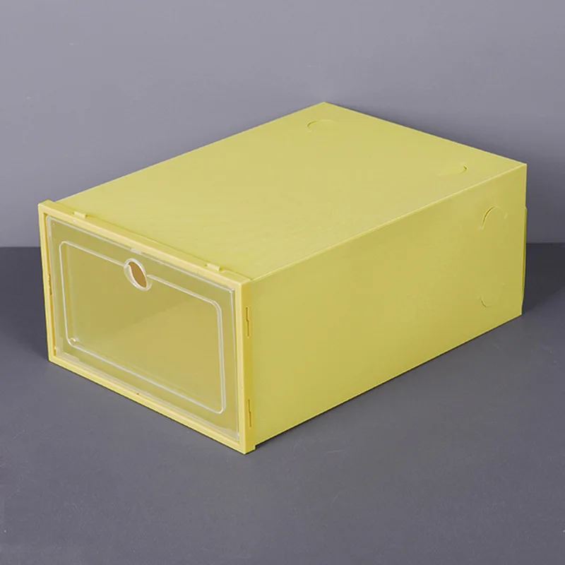 

1363- Shoe Box Dust Proof Display Sneakers Bo Can Be Stacked Plastic Container