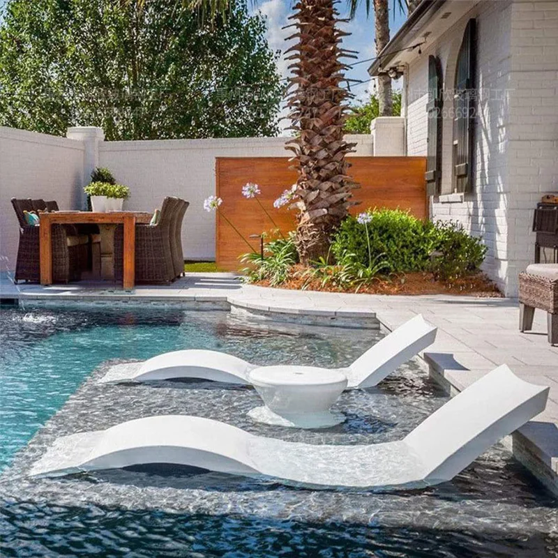 Стулья для бассейна на открытом воздухе мебель загара шезлонг пляжная кровать