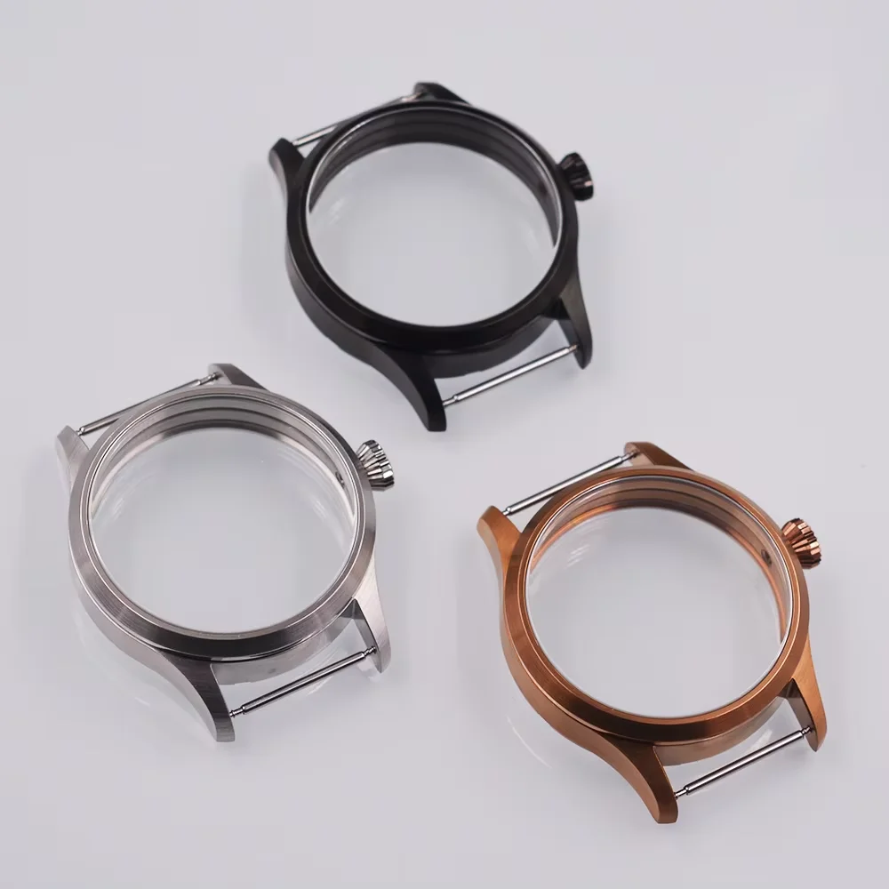 Корпус часов из цельной стали 42 мм подходит для механизма ETA 6497 6498 ST3600 3620 корпус