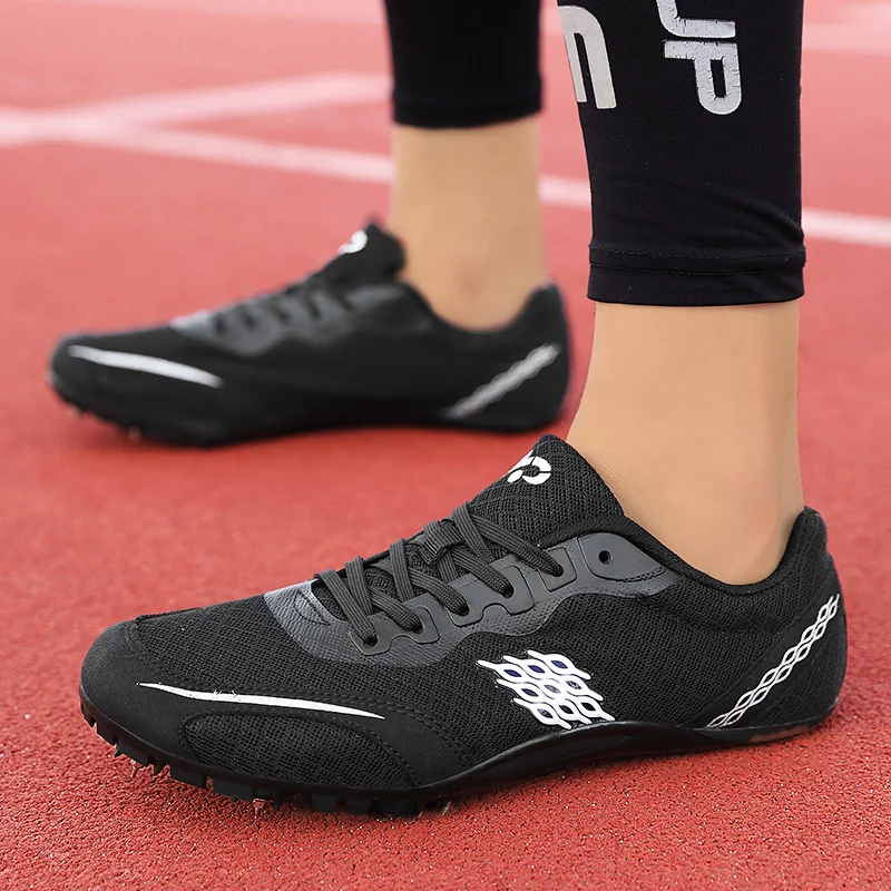 Men Women Track and Field Spikes Shoes Professional Athlete Running Tracking Nail Training Shoes Sneakers