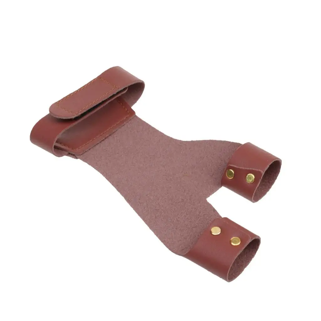 1 шт. защитные перчатки из коровьей кожи для левой руки 2 пальца защита стрельбы