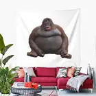 Причудливый гобелен Le Monke Uh Oh, настенный Богемный Хиппи гобелены, одеяло, спальный Забавный мем, гобелен, декор для астетической комнаты